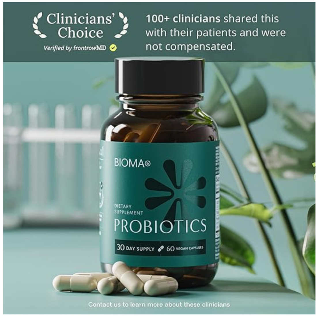 BIOMA Probiotics - Digestive Health - Gut Support for Men & Women - 60 Capsules