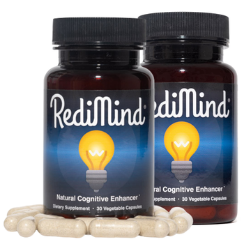 Natural Cognitive Support Supplement 2 Pack of 30 Count Redimind